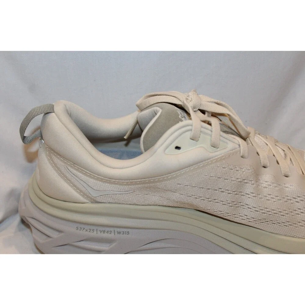 Hoka One One Men's Bondi 8 Athletic Sneakers OAT MILK‎ BARLEY sz 11.5 NWOB